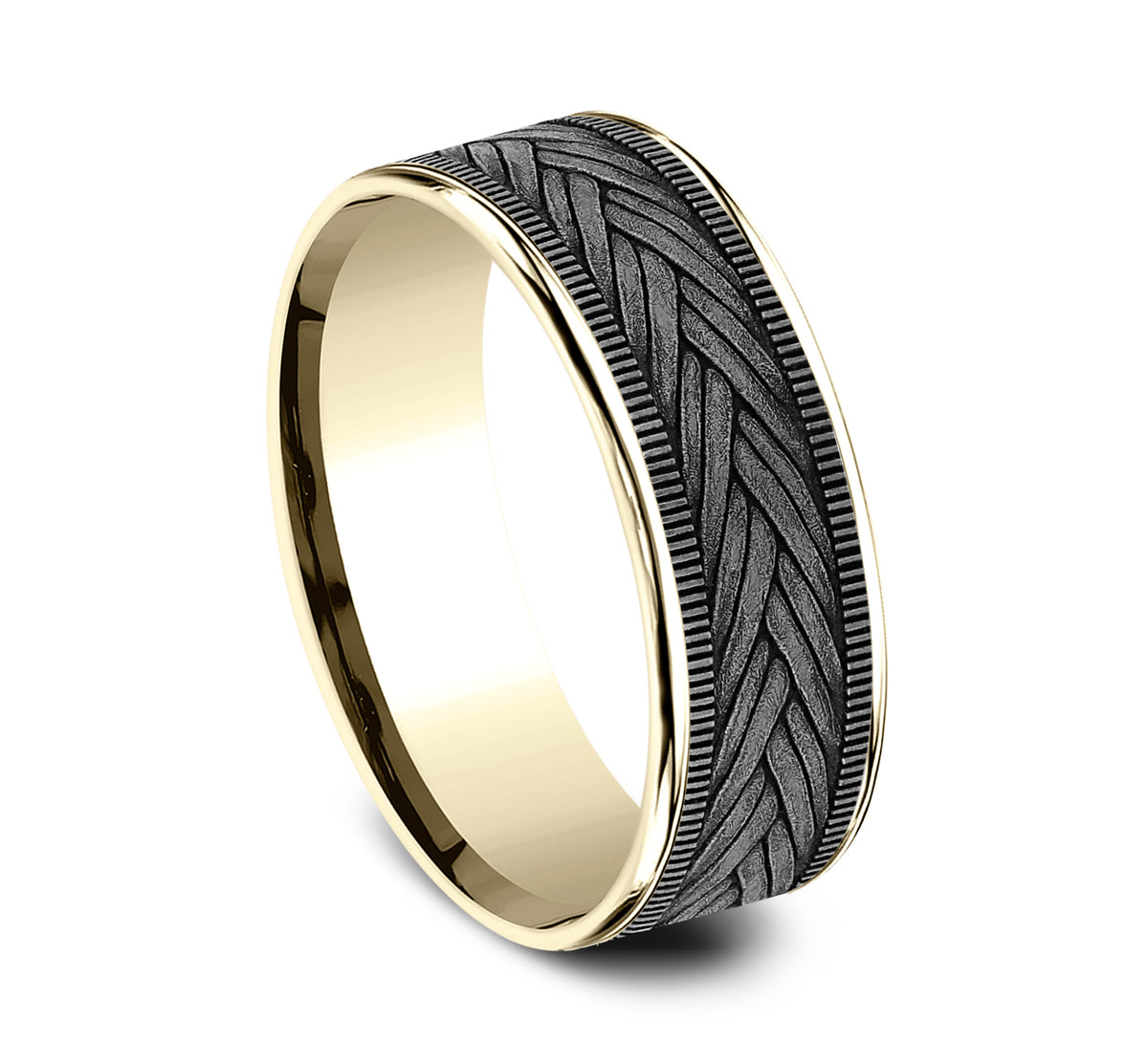 THE WHEAT - 14K Yellow Gold / Grey Tantalum - image 2