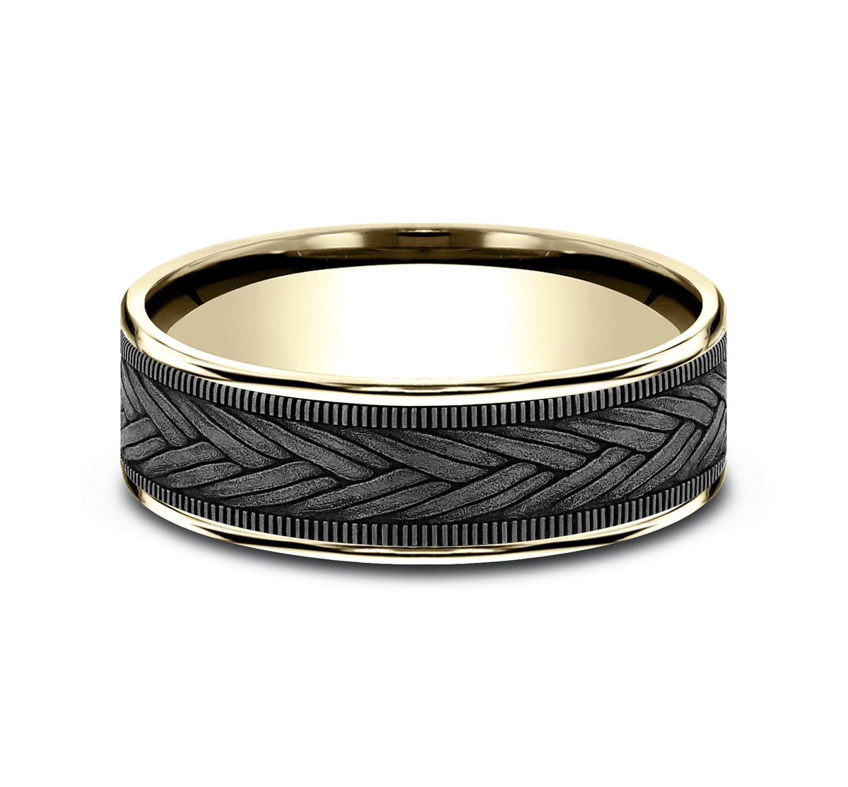THE WHEAT - 14K Yellow Gold / Grey Tantalum - image 3