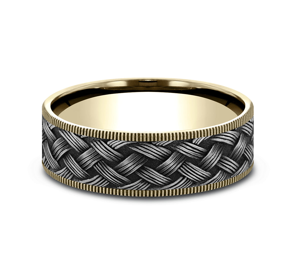 THE TRELLIS - 14K Yellow Gold / Grey Tantalum - image 3
