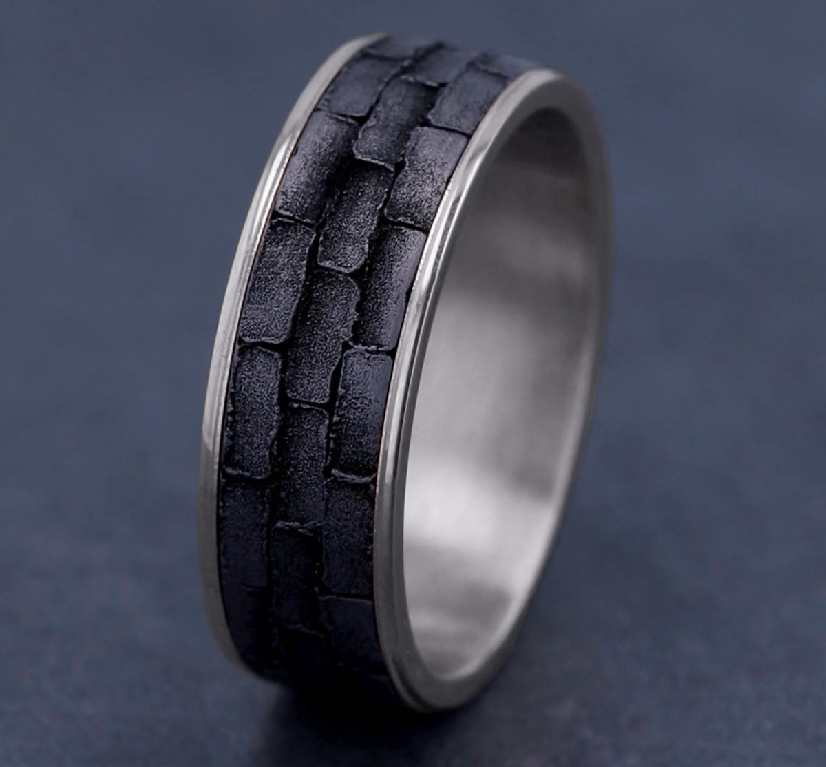 THE MASON - 14K White Gold / Grey Tantalum - image 4