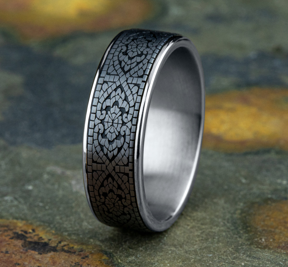 THE BURANO - 14K White Gold / Grey Tantalum - image 4