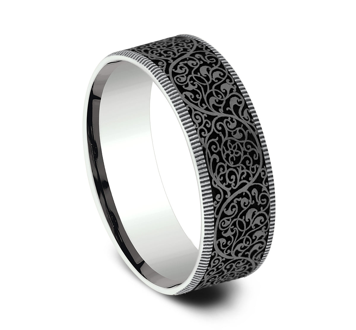 THE ARABESQUE - 14K White Gold / Grey Tantalum - image 2