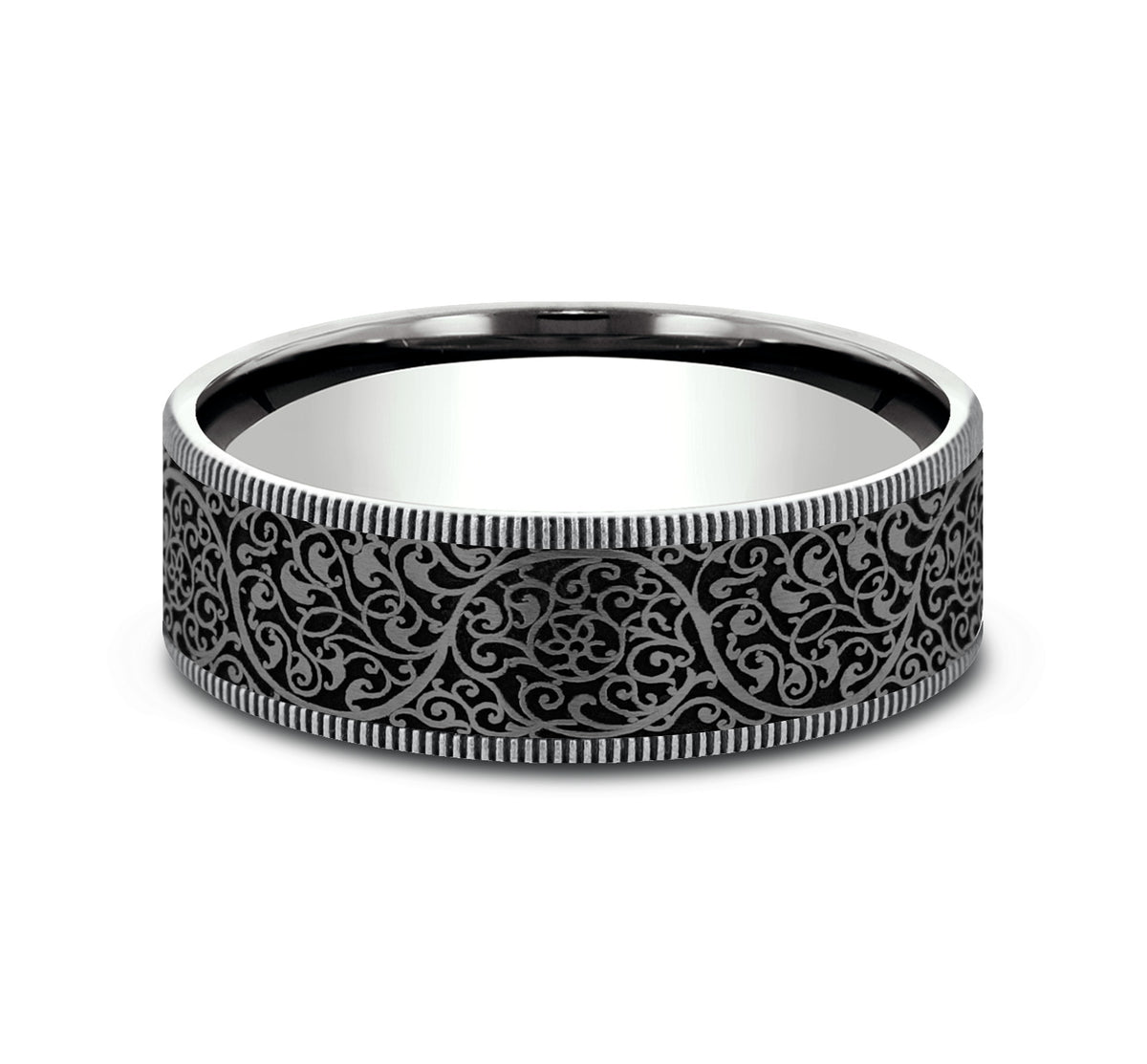 THE ARABESQUE - 14K White Gold / Grey Tantalum - image 3