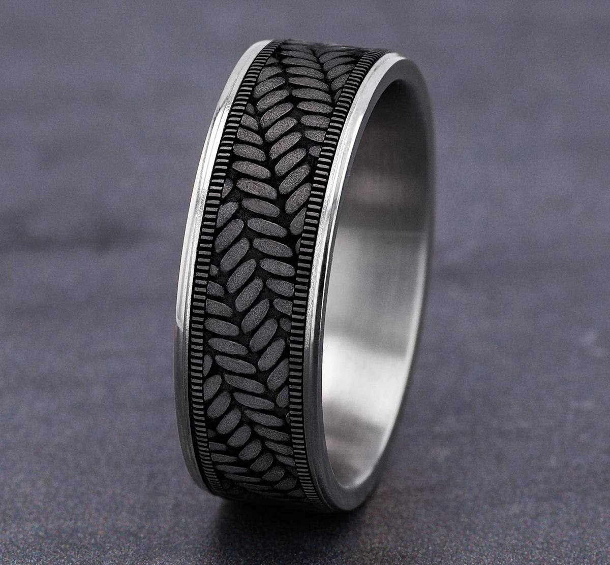 THE VANGUARD - 14K White Gold / Grey Tantalum - image 4