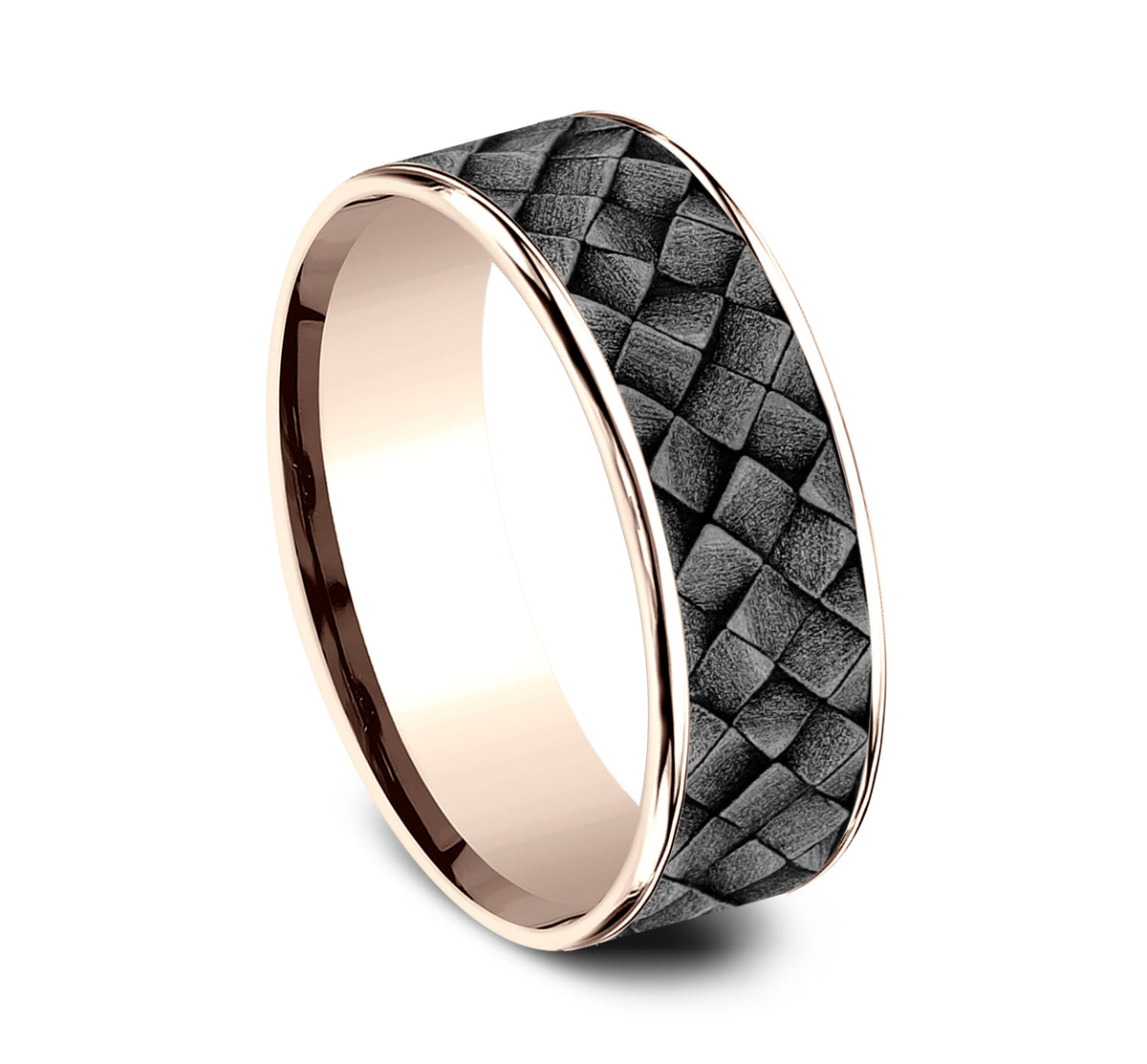 THE CROSS HATCH - 14K Rose Gold / Grey Tantalum - image 2
