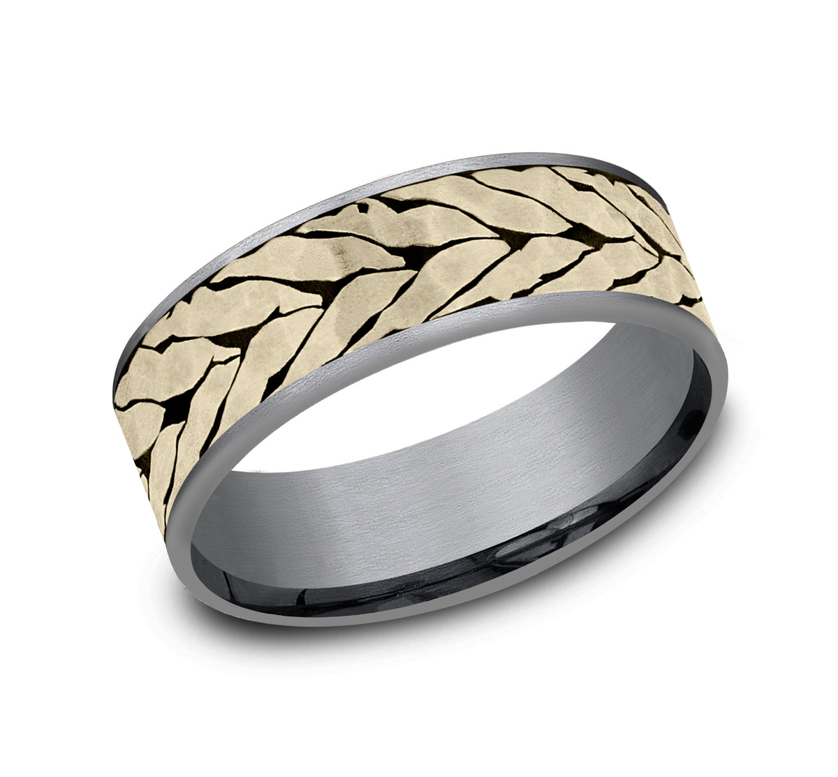 THE MEDALLION - Grey Tantalum / 14K Yellow Gold