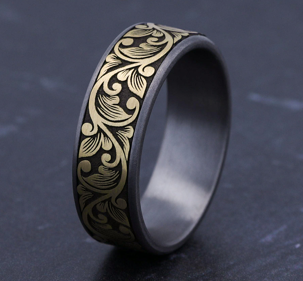 THE PALAZZO - Grey Tantalum / 14K Yellow Gold - image 4