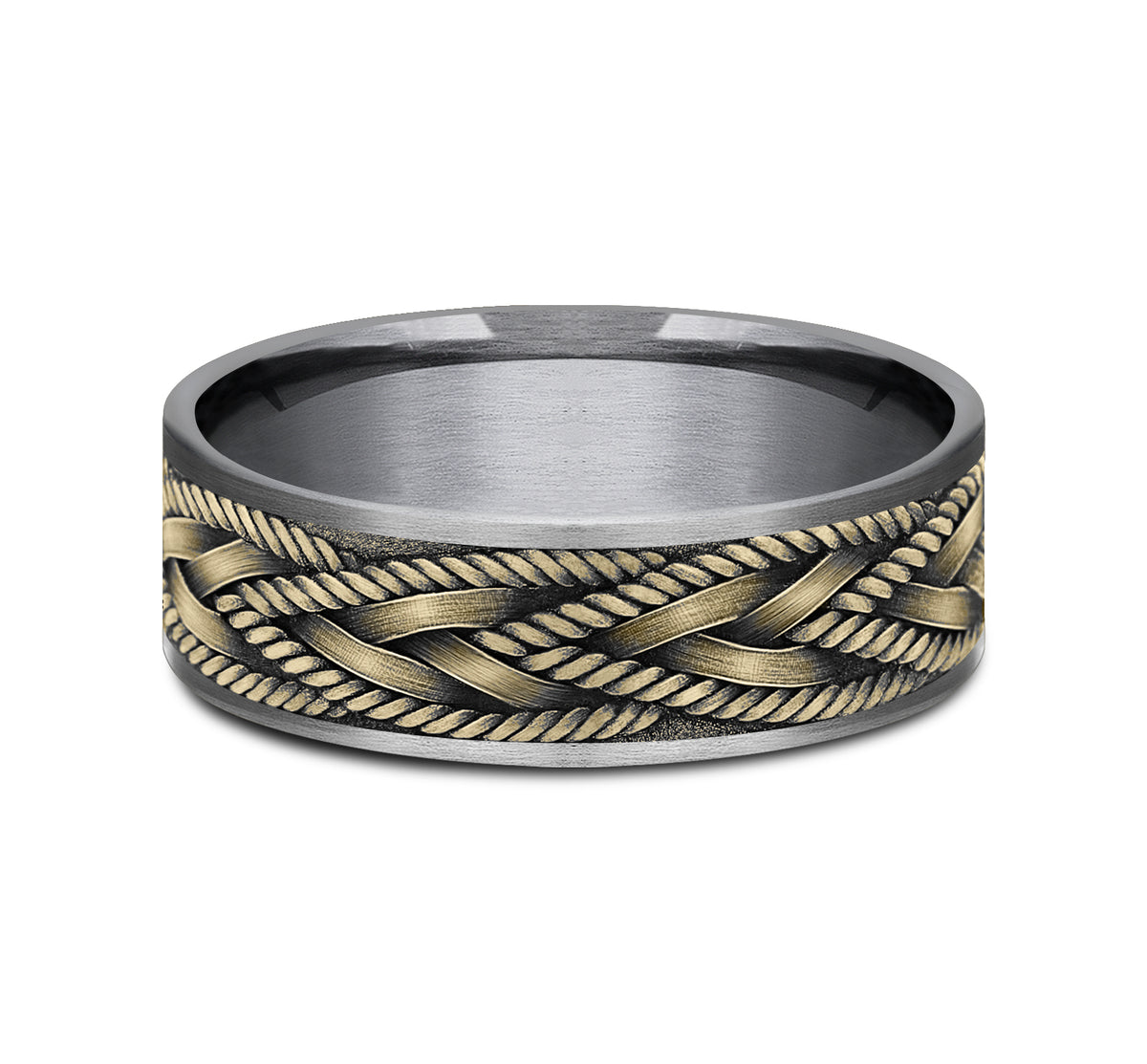 THE BRAID - Grey Tantalum / 14K Yellow Gold - image 3