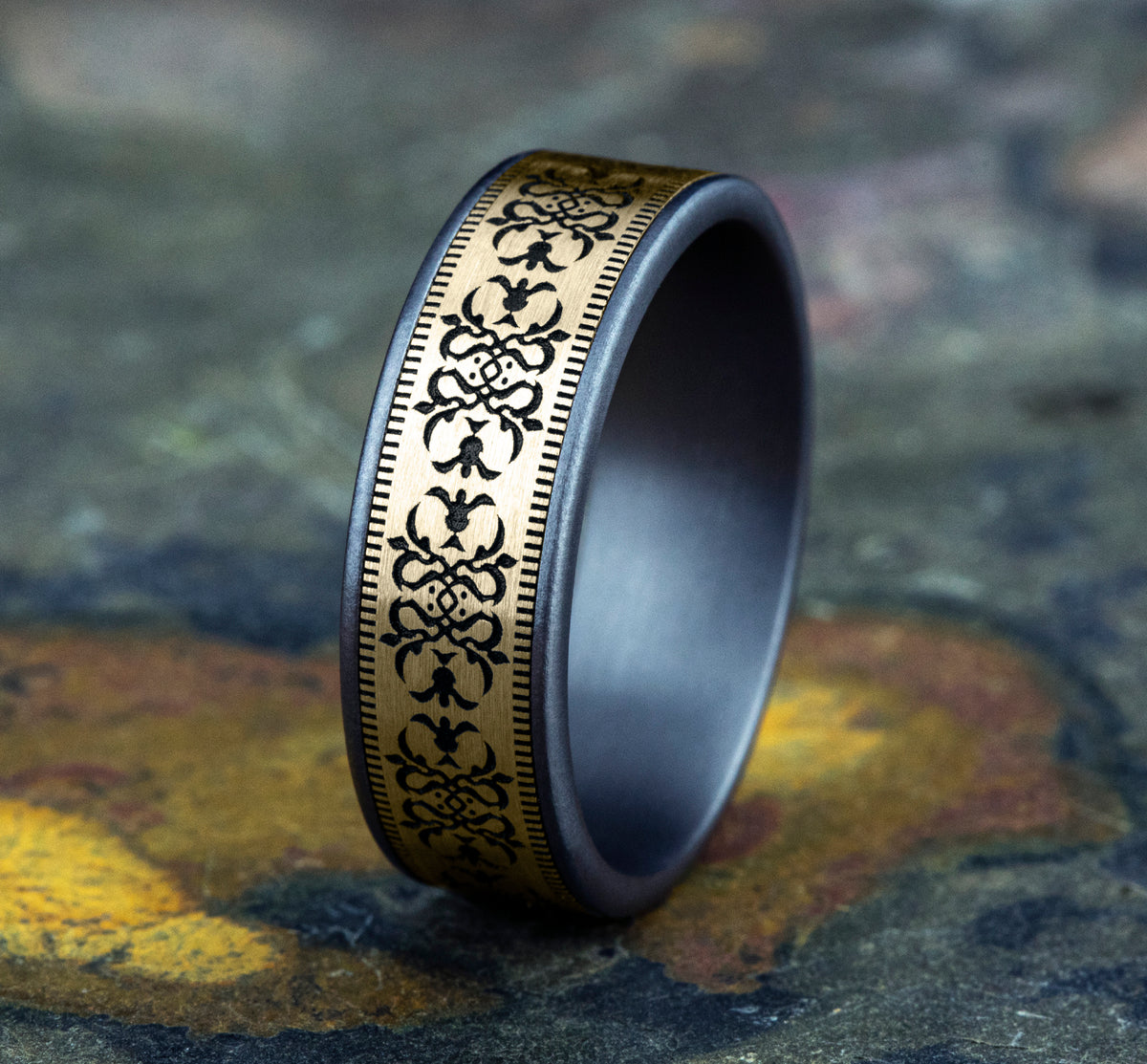 THE CORTONA - Grey Tantalum / 14K Yellow - image 4