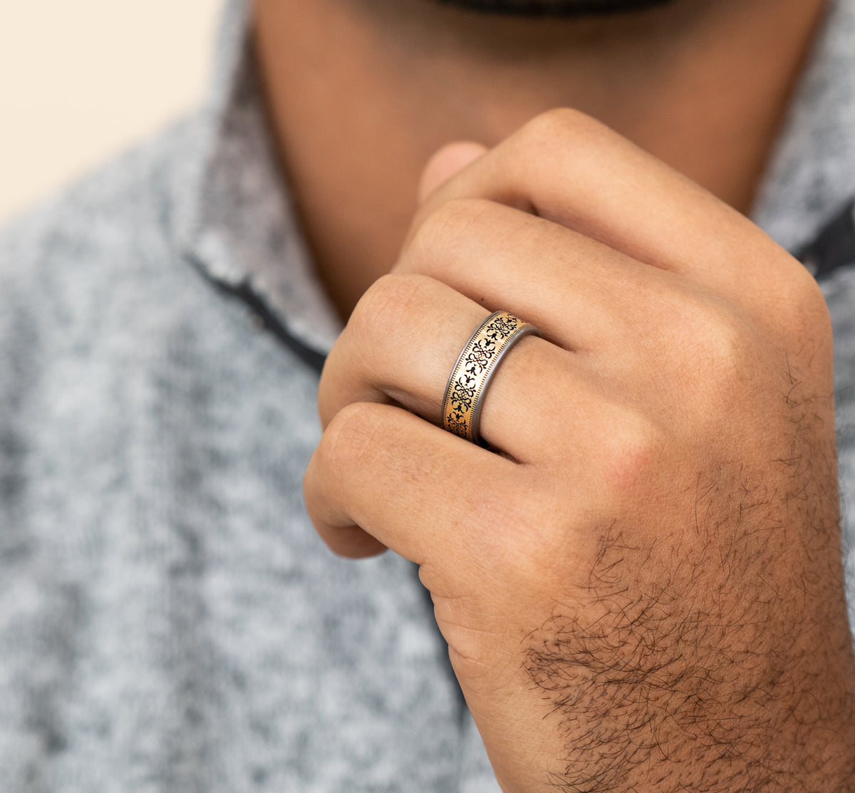 THE CORTONA - Grey Tantalum / 14K Yellow - image 5