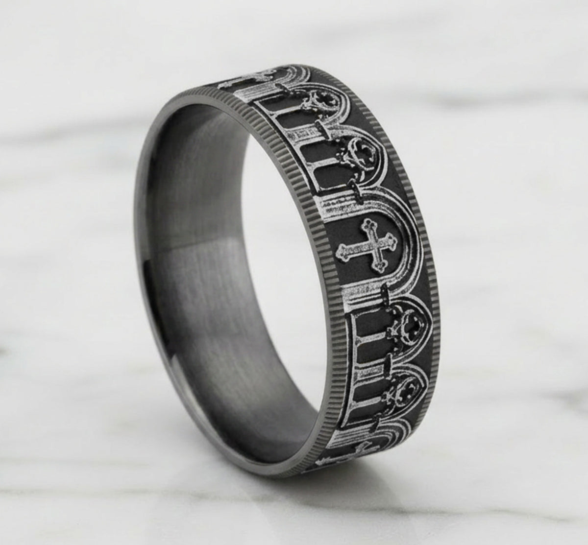 THE CATHEDRAL - Grey Tantalum / 14K White Gold - image 4
