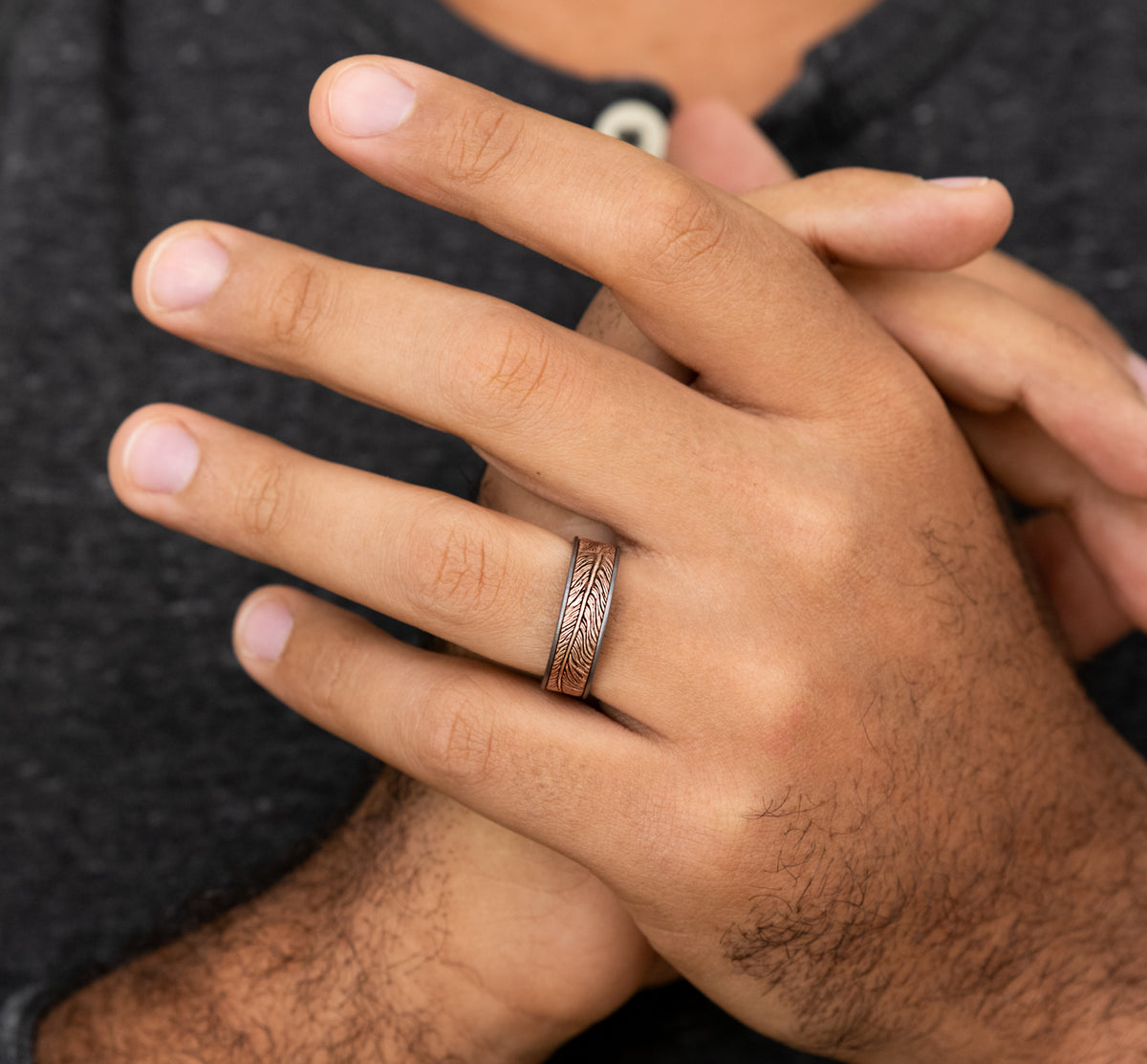 THE FALCON - Grey Tantalum / 14K Rose Gold - image 5