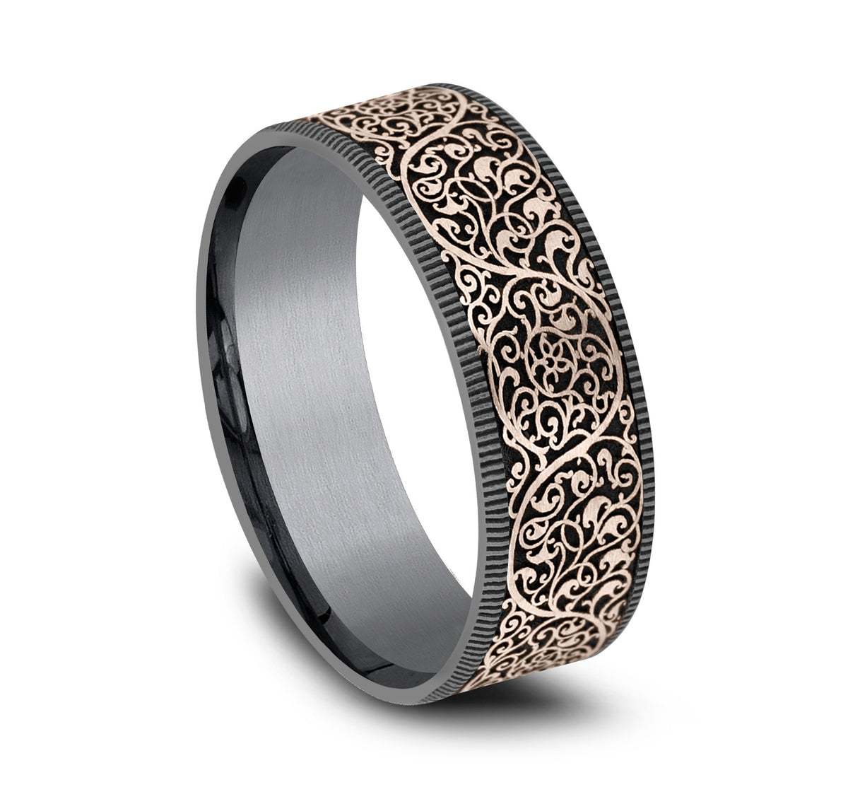 THE ARABESQUE - Grey Tantalum / 14K Rose Gold - image 2