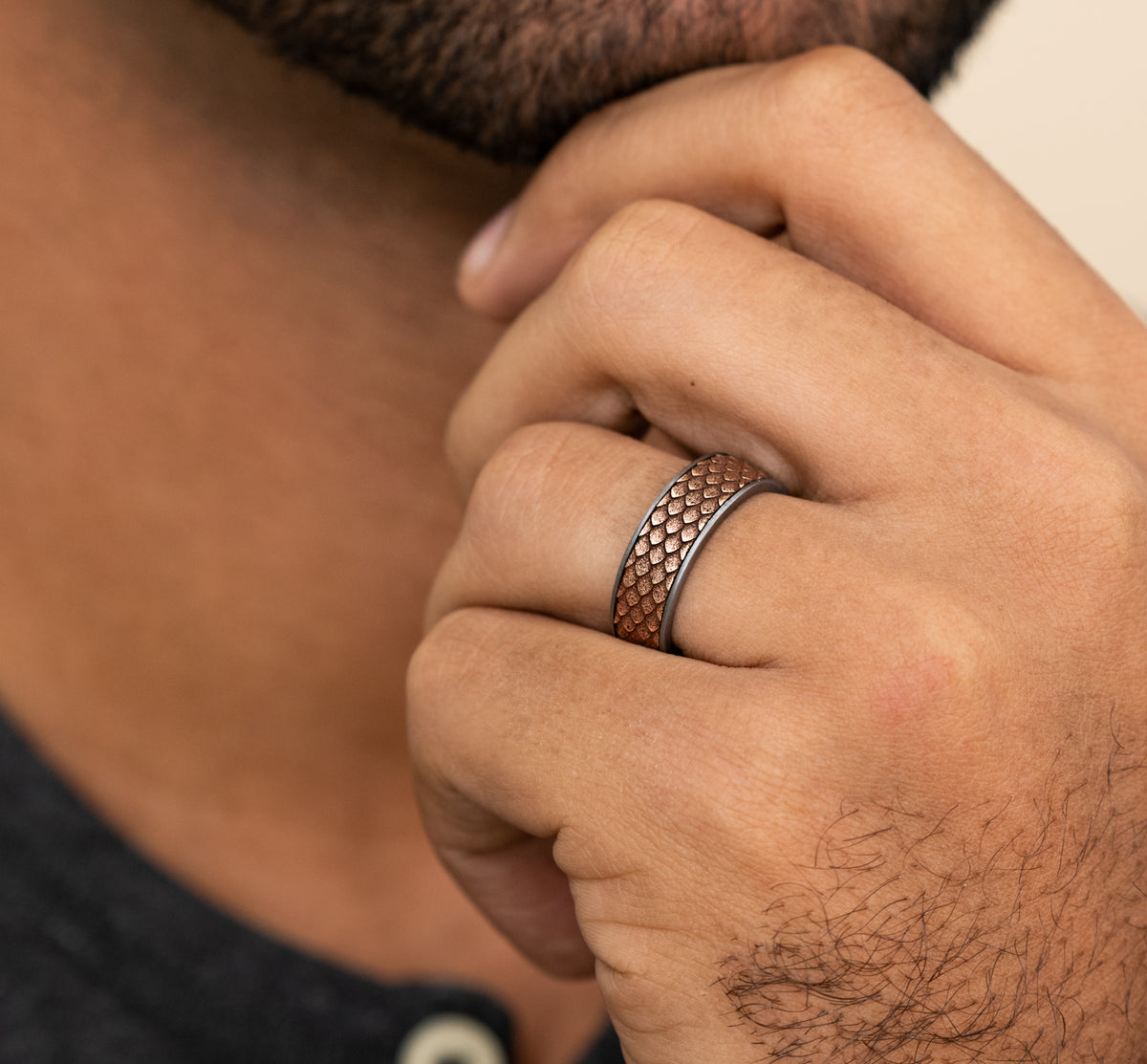 THE DROGON - Grey Tantalum / 14K Rose  Gold - image 5