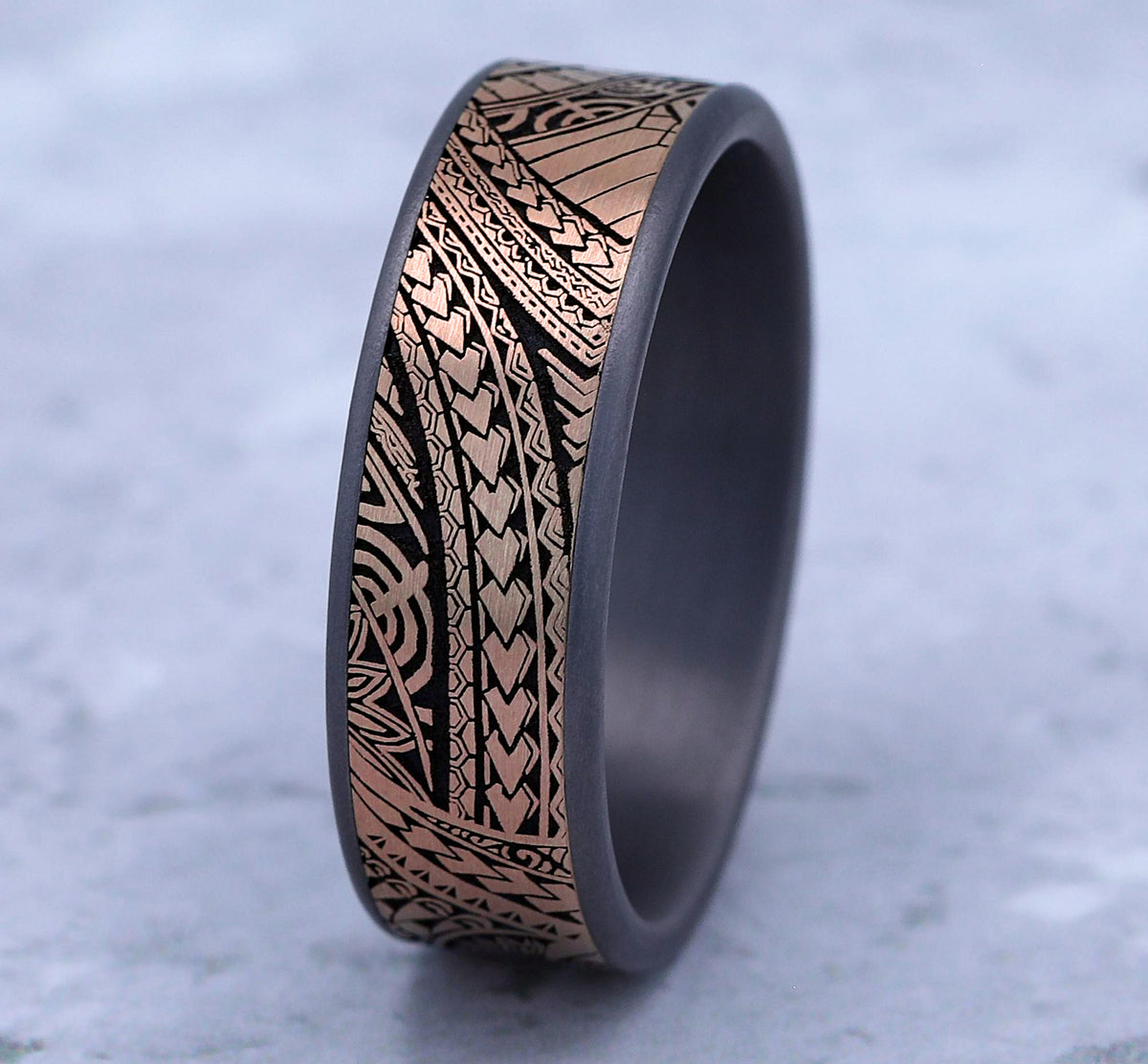 THE POLYNESIAN - Grey Tantalum / 14K Rose Gold - image 4