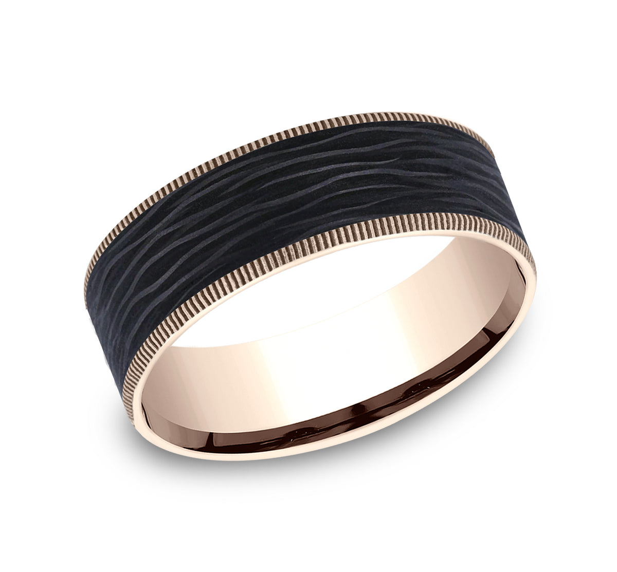 THE CINDER - 14K Rose Gold / Forged Carbon Fiber