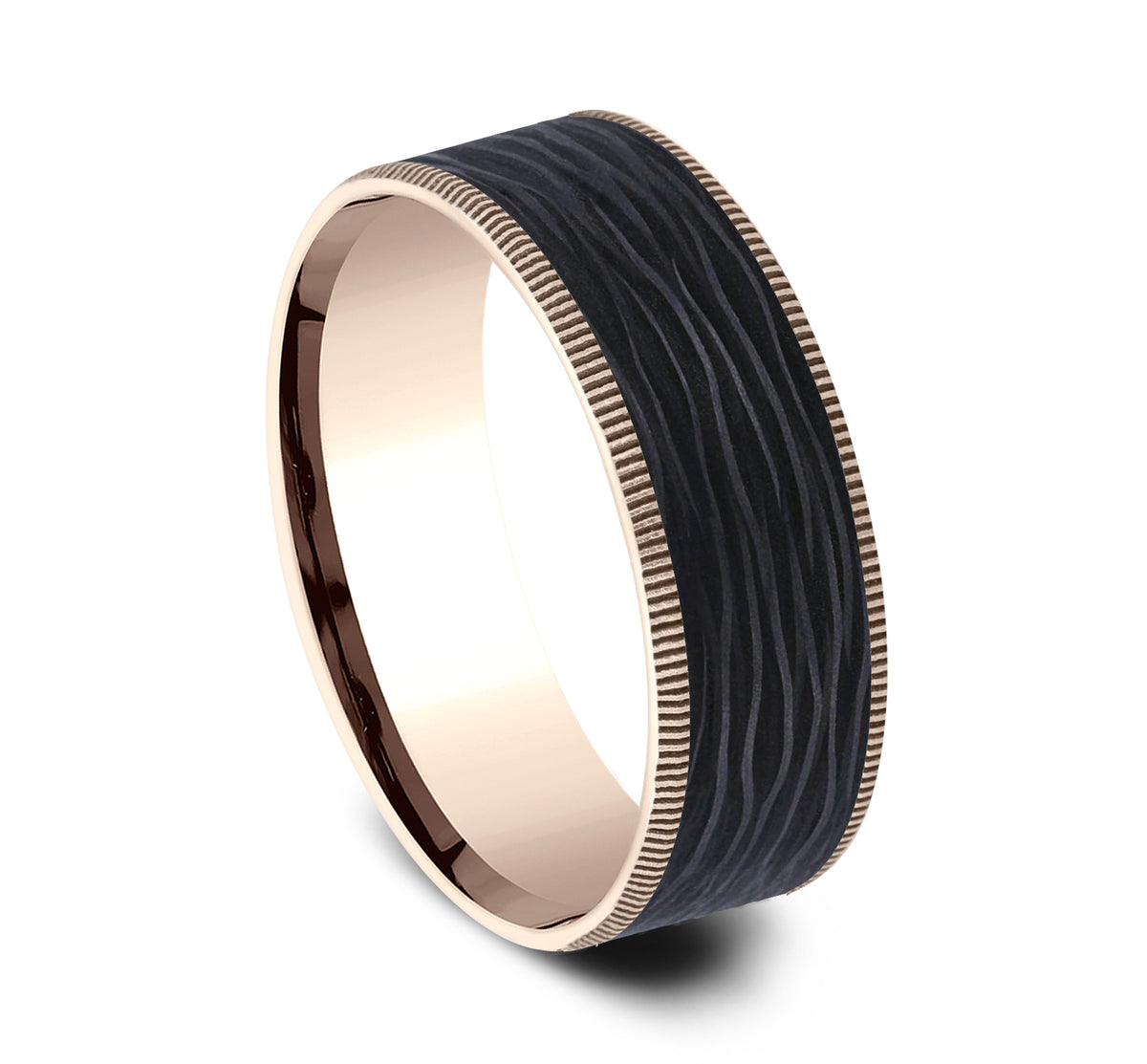 THE CINDER - 14K Rose Gold / Forged Carbon Fiber - image 2
