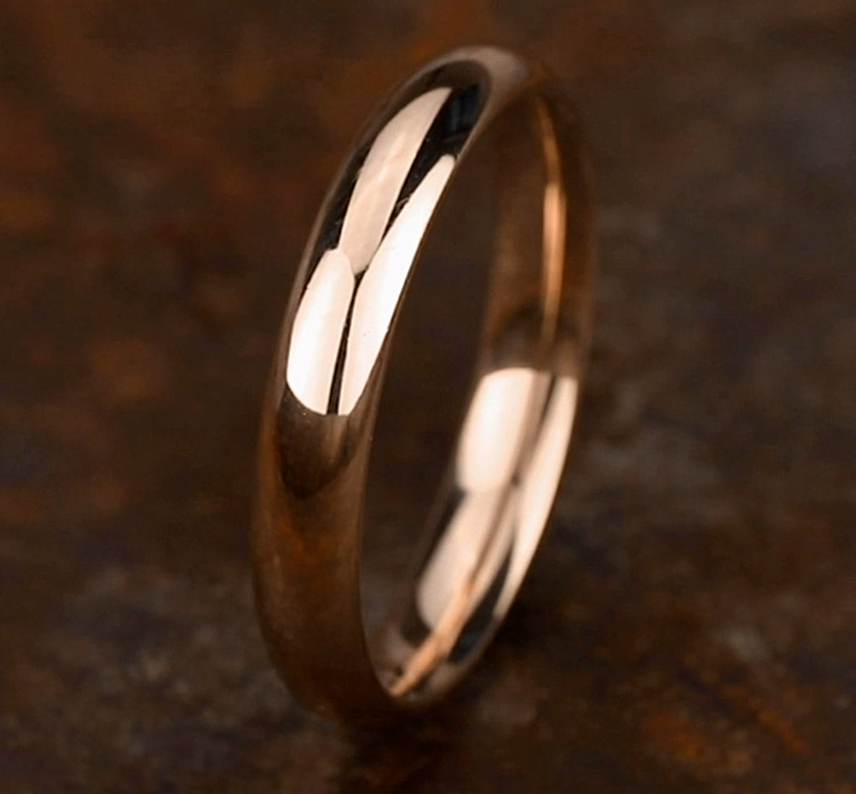 High Dome Comfort Fit - 14K Rose Gold - image 4