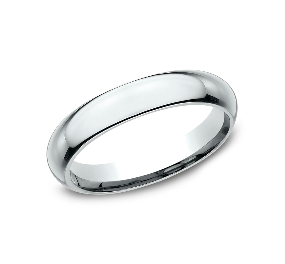 High Dome Comfort Fit - 14K White Gold
