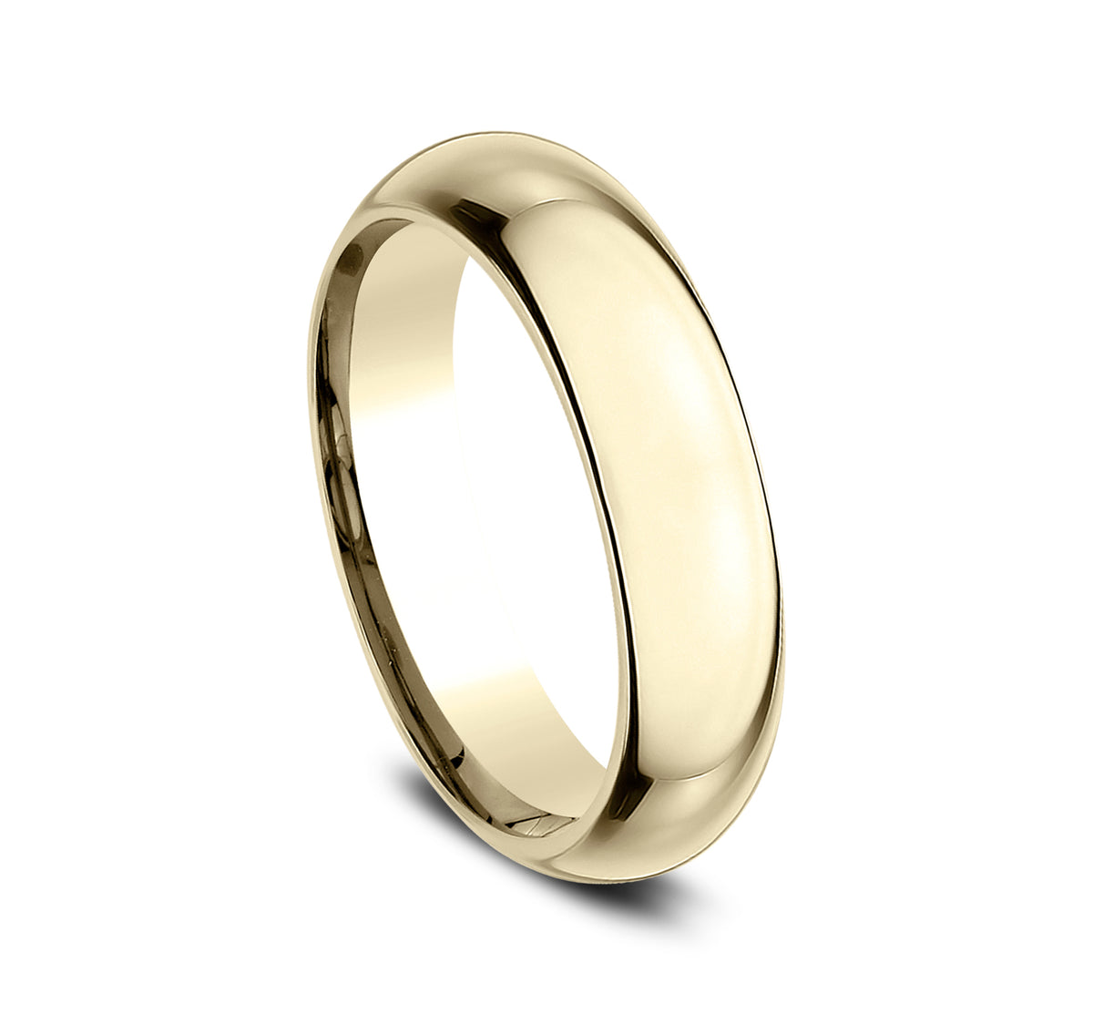 High Dome Comfort Fit - 14K Yellow Gold - image 2