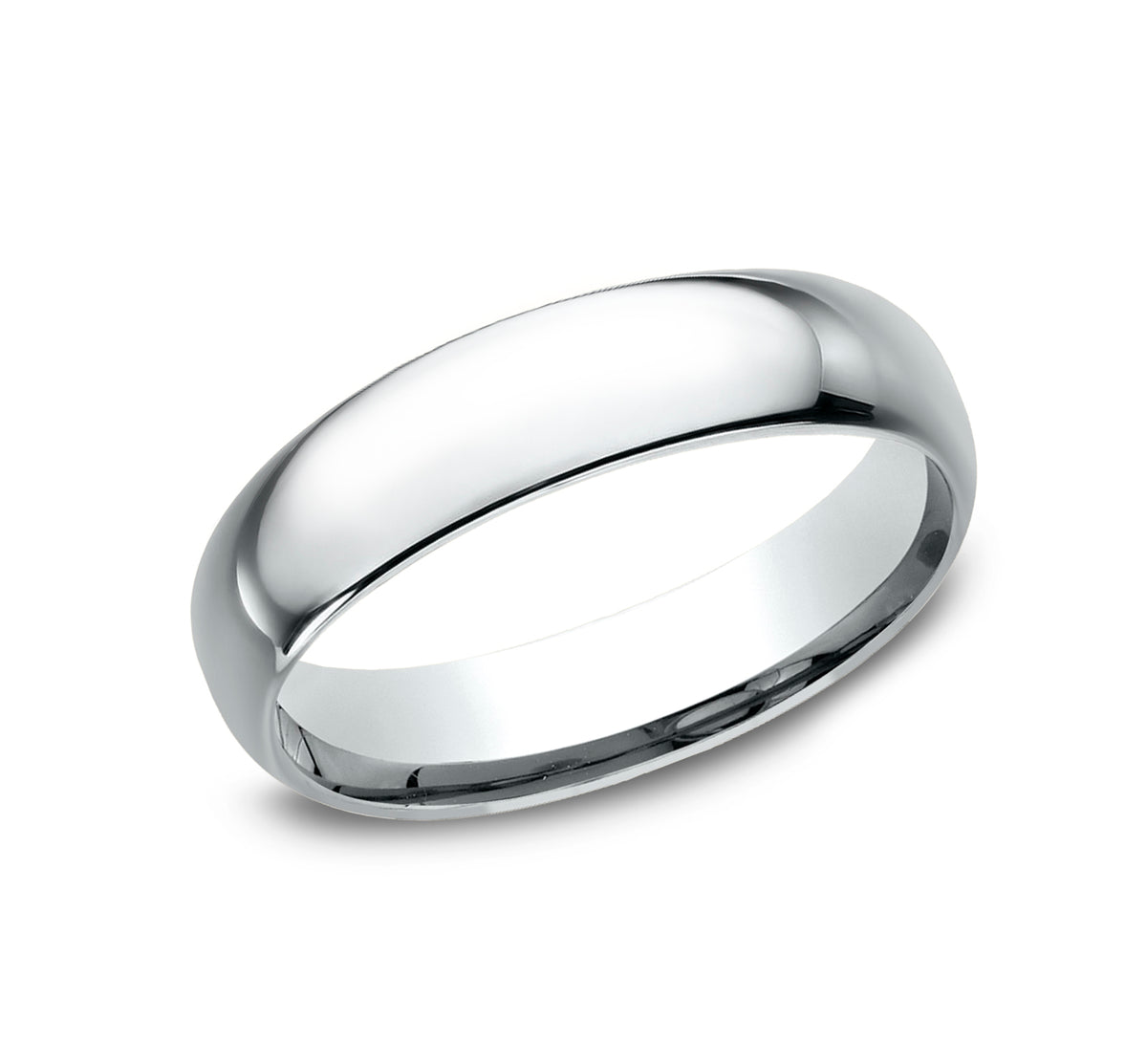 Regular Dome Comfort Fit - 14K White Gold