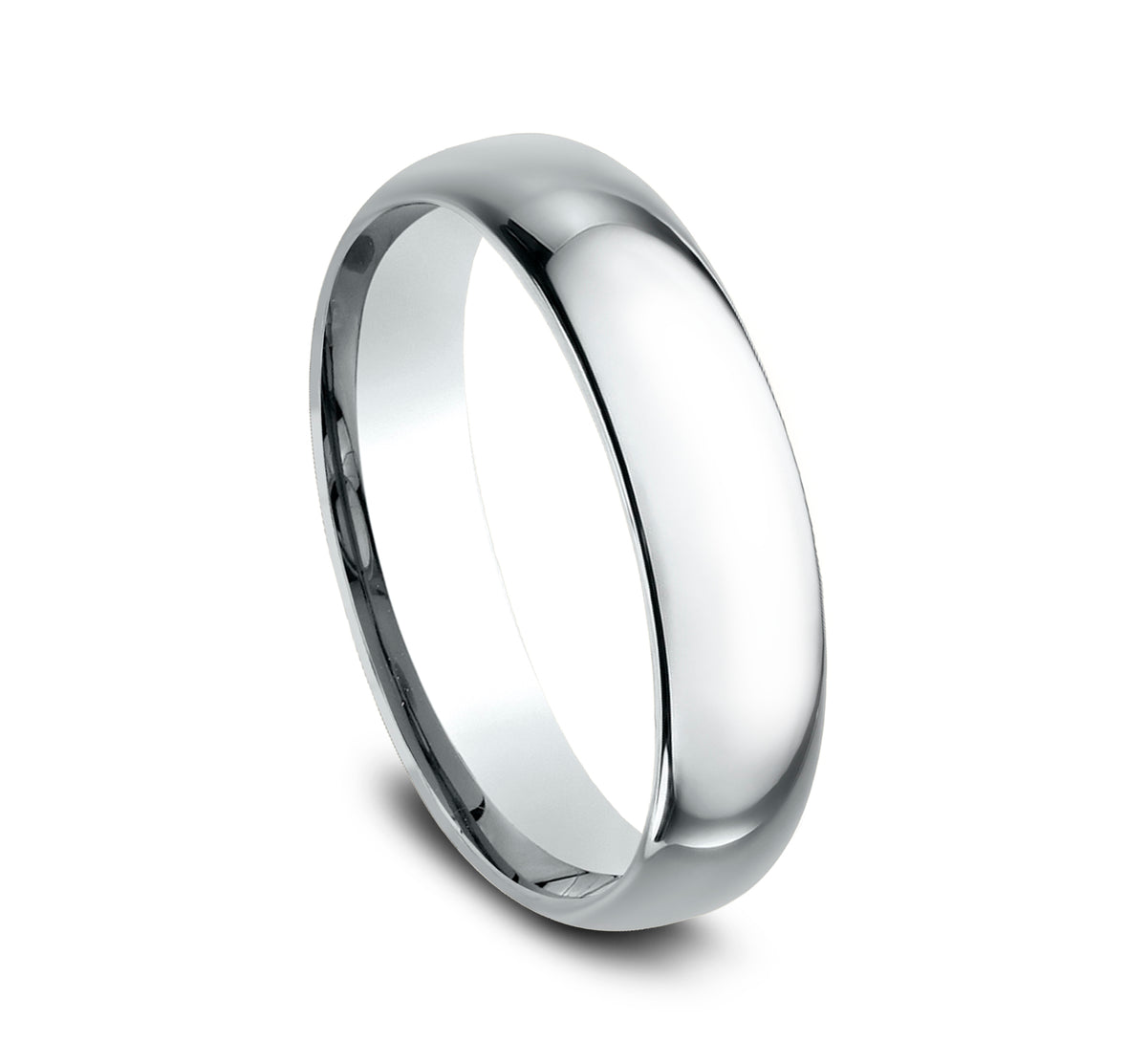Regular Dome Comfort Fit - 14K White Gold - image 2