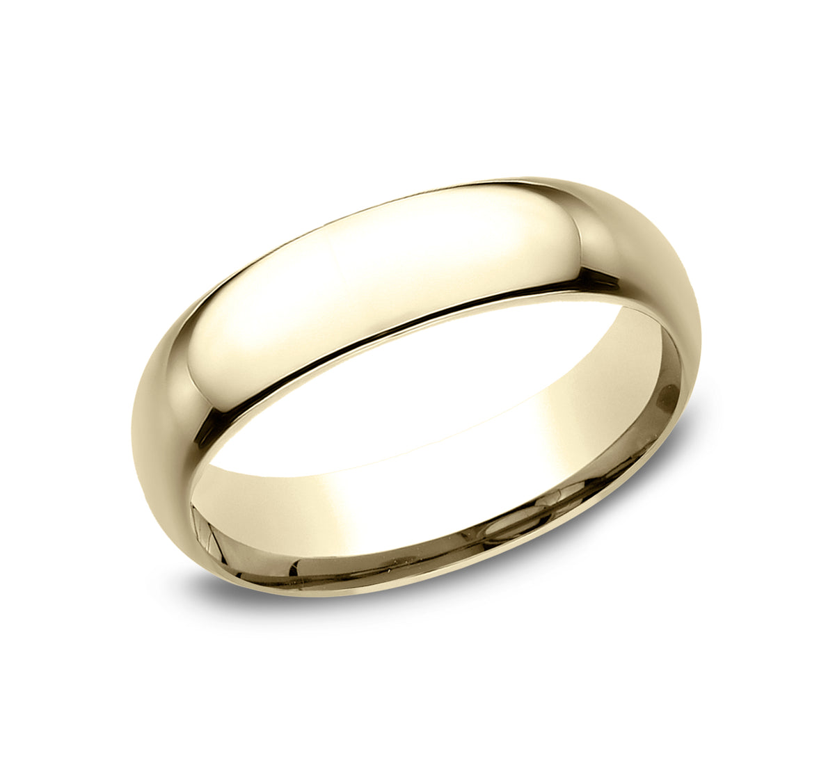 Regular Dome Comfort Fit - 14K Yellow Gold