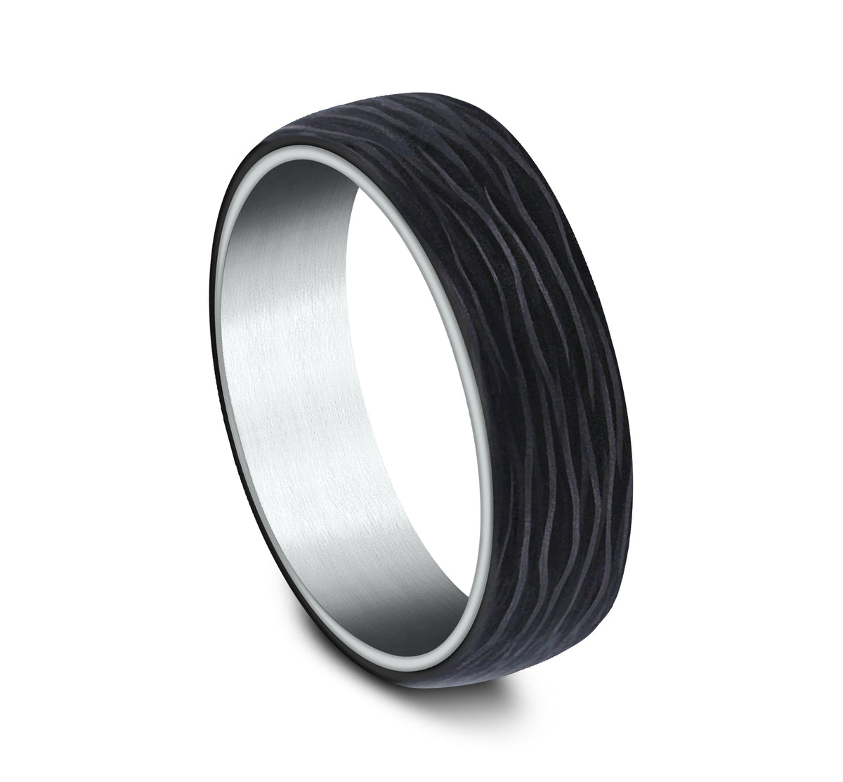 THE NYX - 14K White Gold / Forged Carbon Fiber - image 2