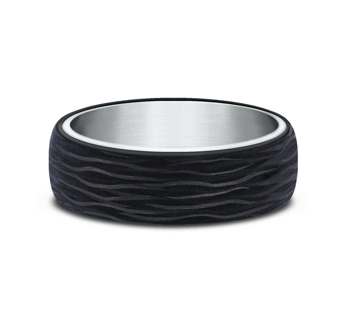 THE NYX - 14K White Gold / Forged Carbon Fiber - image 3
