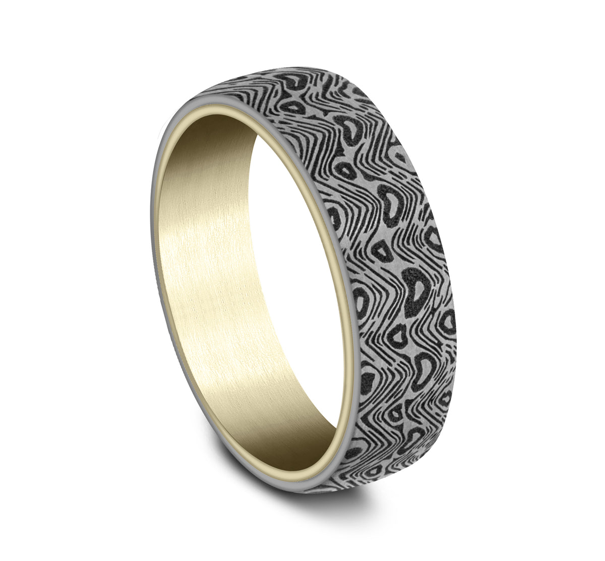 THE WAVE - 14K Yellow Gold / Grey Tantalum - image 2