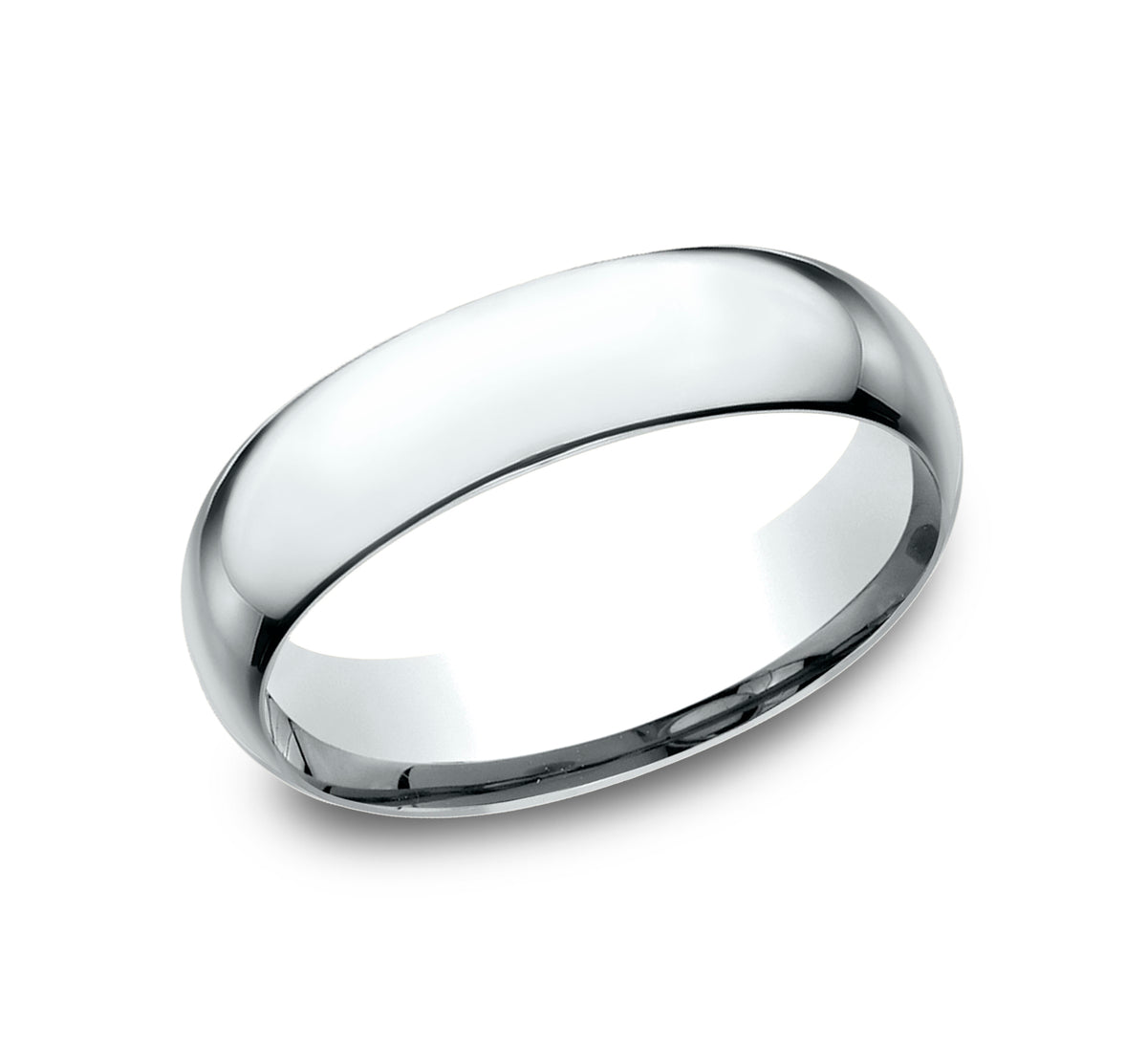 LOW DOME COMFORT FIT - 14K White Gold